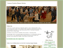 Tablet Screenshot of lenoxcontradance.org